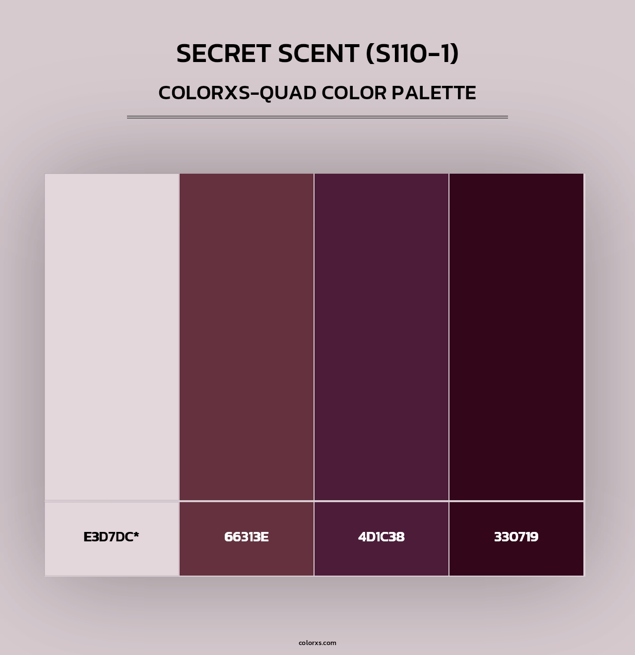 Secret Scent (S110-1) - Colorxs Quad Palette