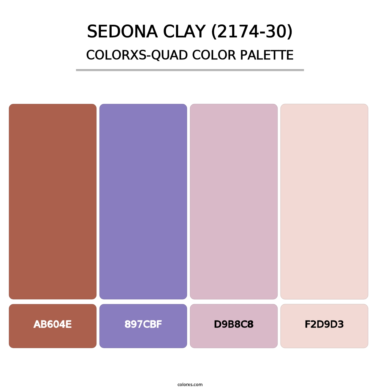 Sedona Clay (2174-30) - Colorxs Quad Palette