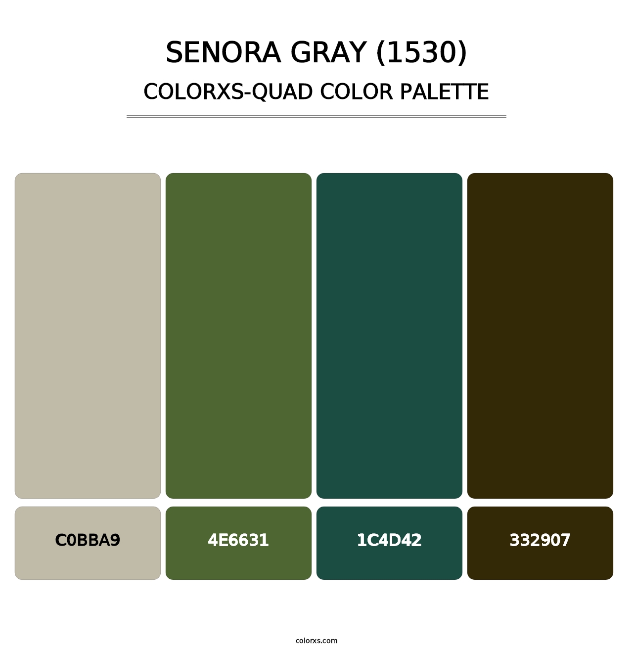 Senora Gray (1530) - Colorxs Quad Palette