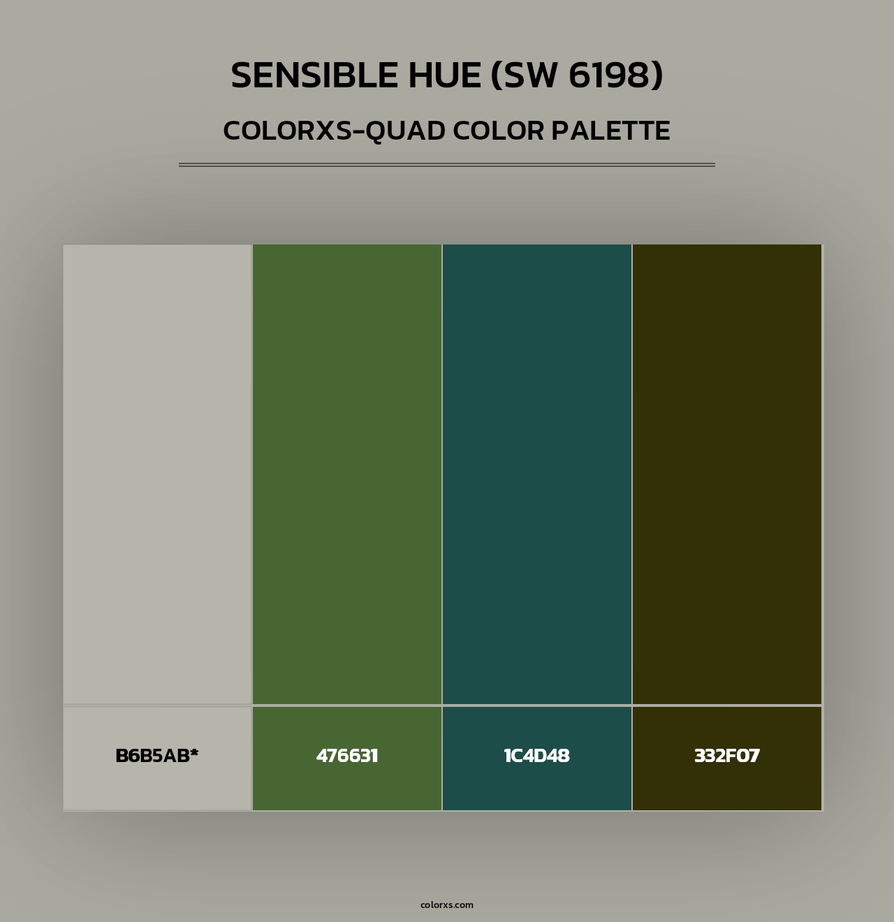 Sensible Hue (SW 6198) - Colorxs Quad Palette