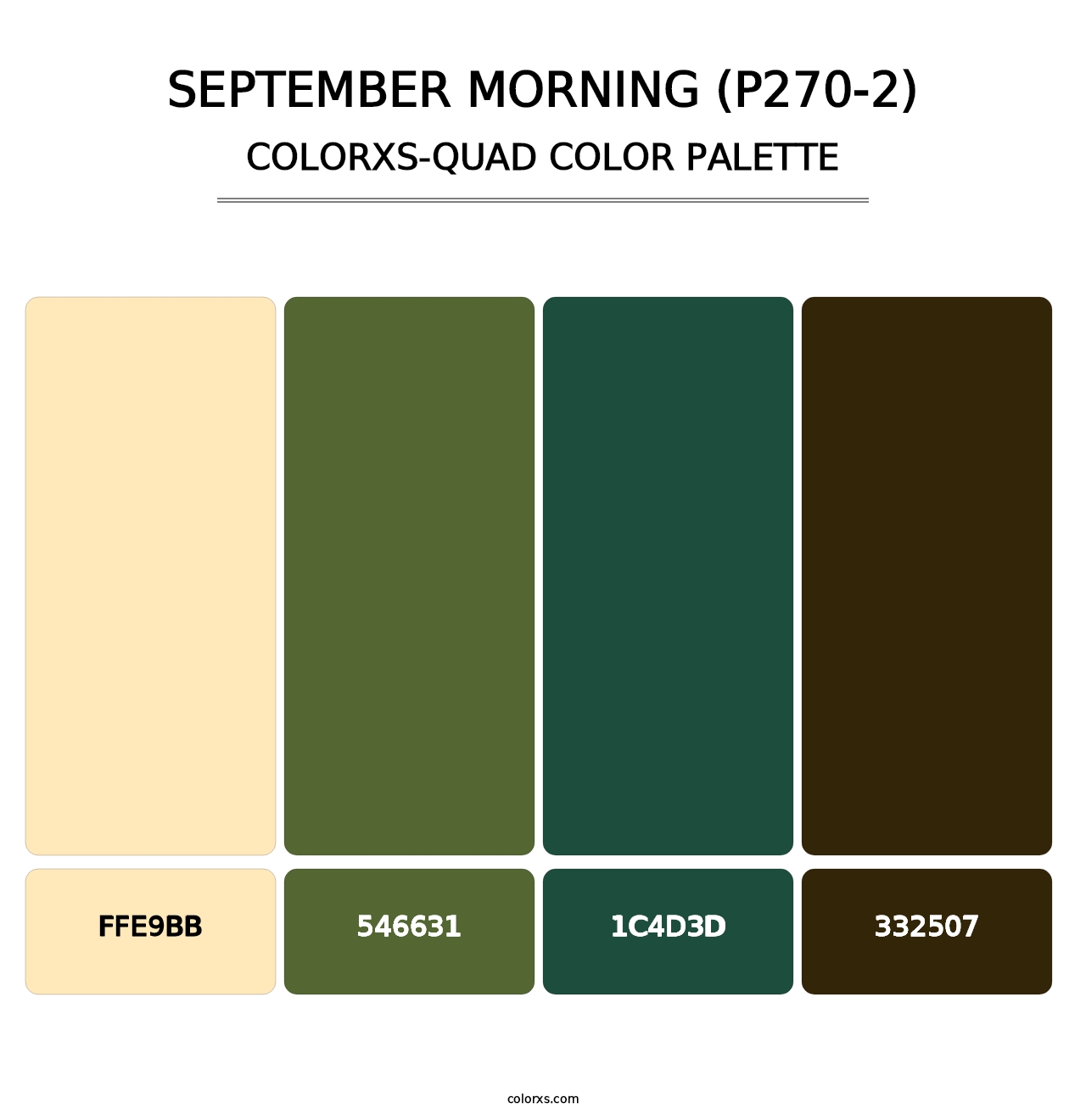 September Morning (P270-2) - Colorxs Quad Palette