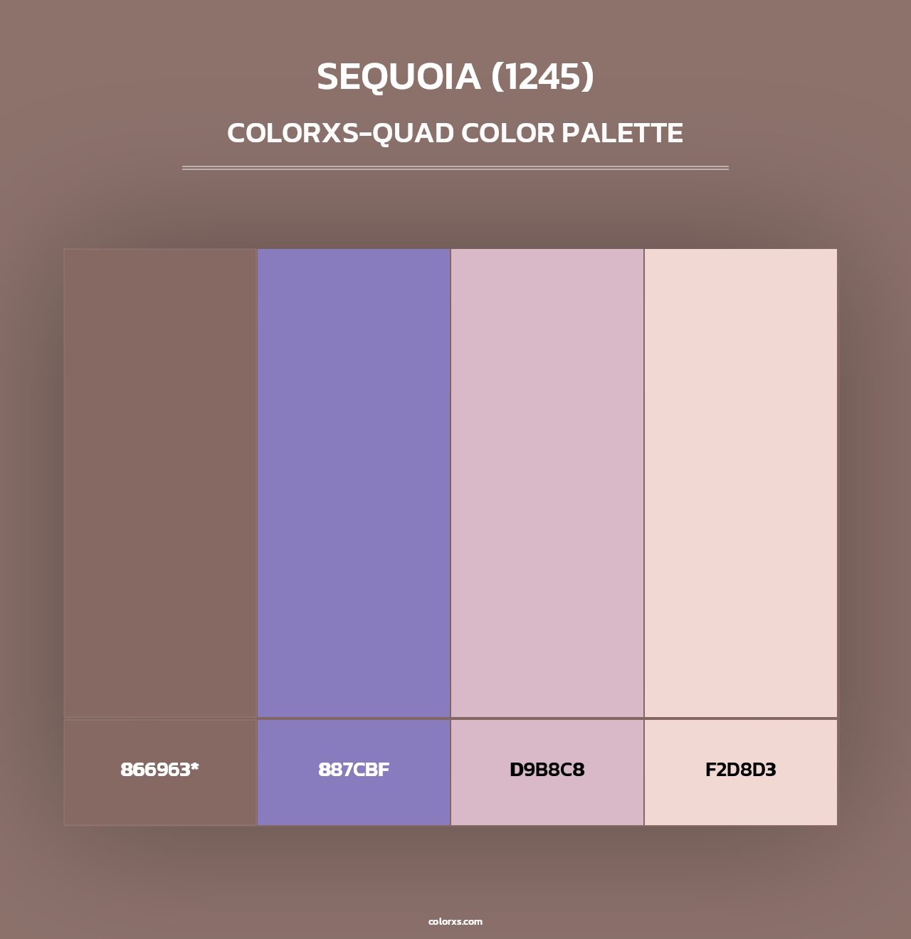 Sequoia (1245) - Colorxs Quad Palette