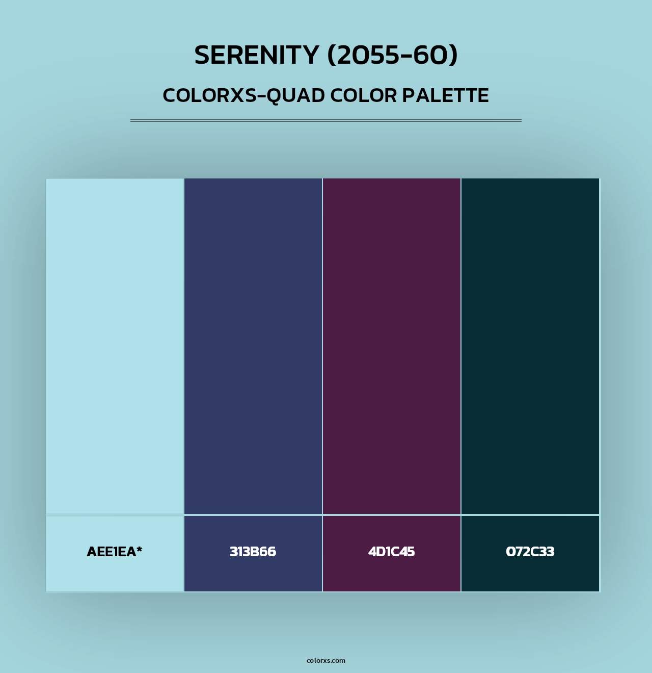 Serenity (2055-60) - Colorxs Quad Palette