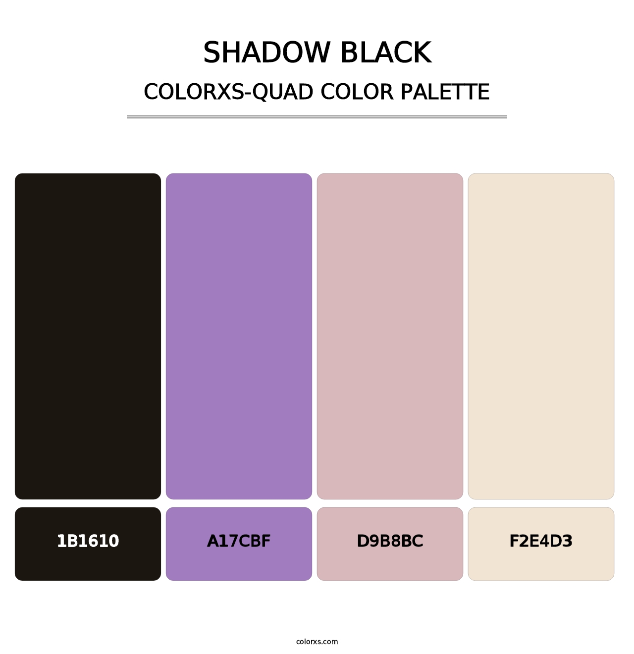 Shadow Black - Colorxs Quad Palette