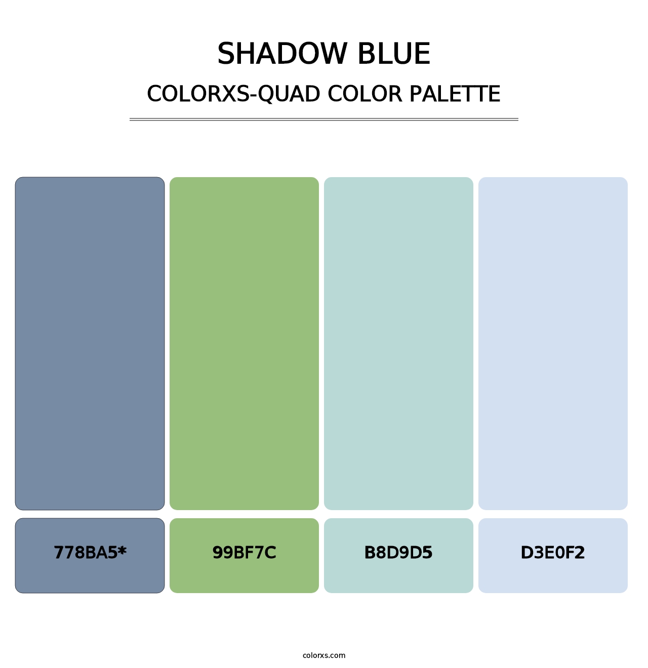 Shadow Blue - Colorxs Quad Palette