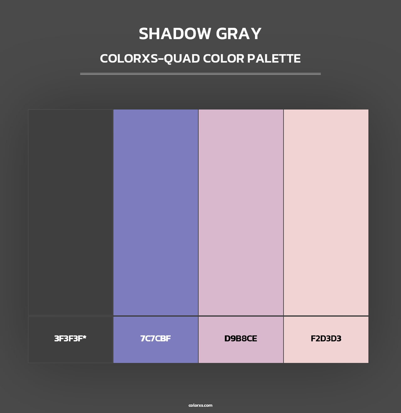 Shadow Gray - Colorxs Quad Palette