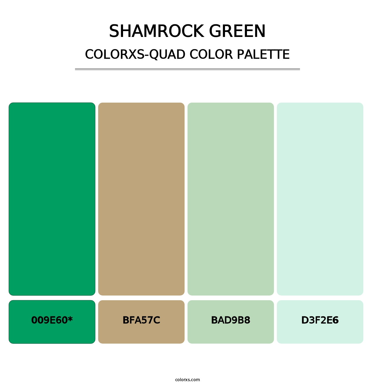 Shamrock Green - Colorxs Quad Palette