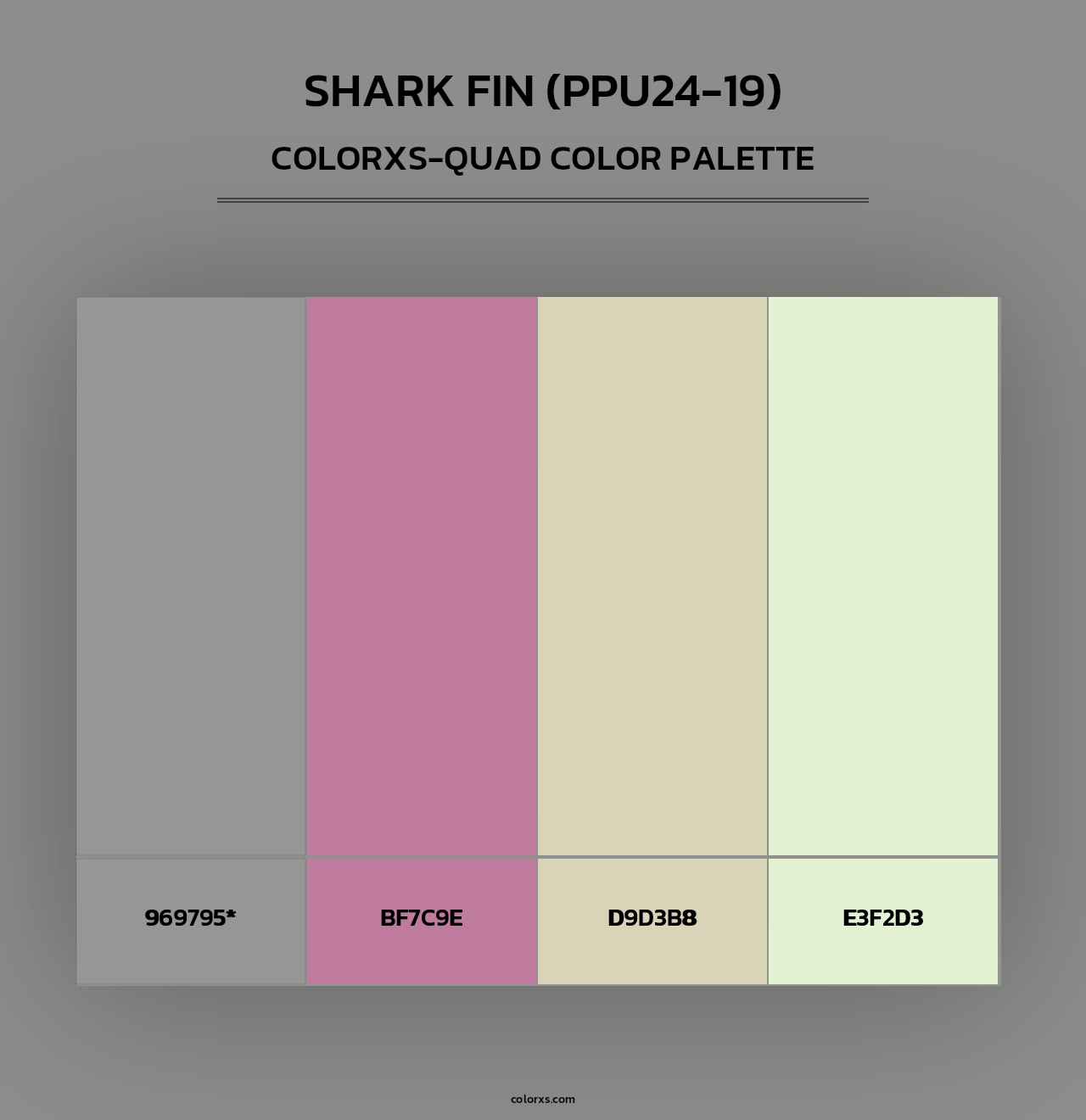 Shark Fin (PPU24-19) - Colorxs Quad Palette