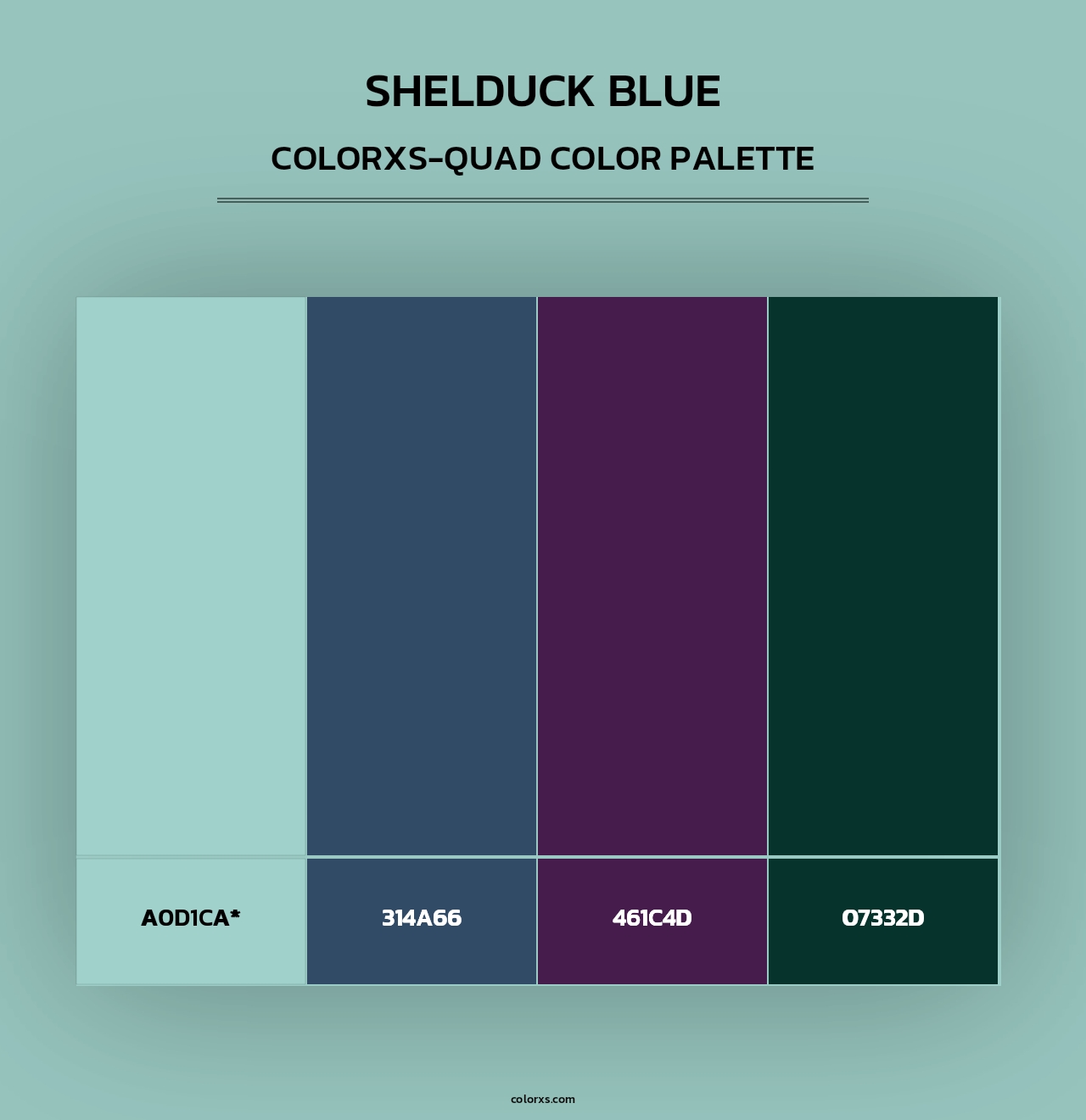 Shelduck Blue - Colorxs Quad Palette