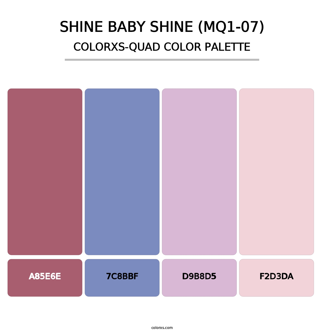 Shine Baby Shine (MQ1-07) - Colorxs Quad Palette