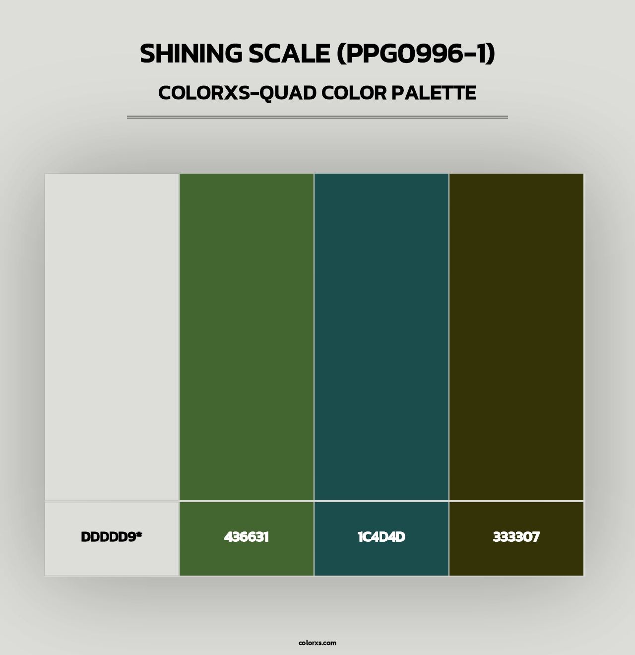 Shining Scale (PPG0996-1) - Colorxs Quad Palette