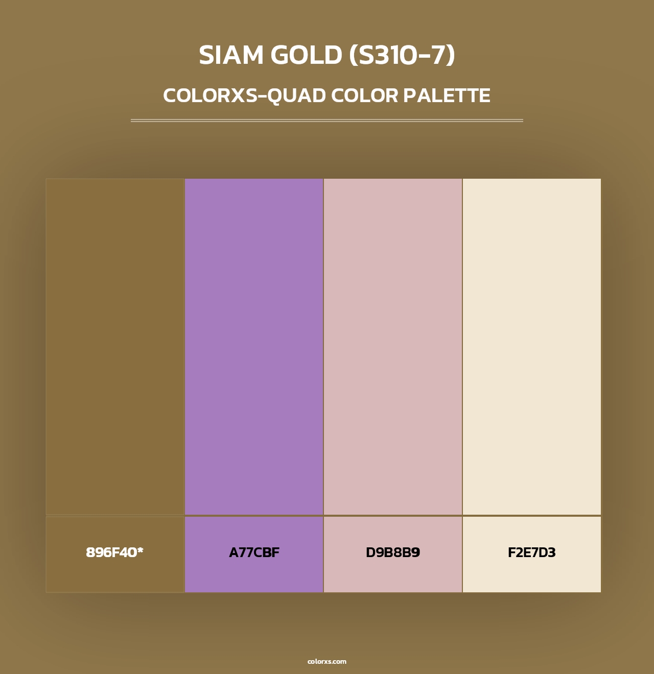 Siam Gold (S310-7) - Colorxs Quad Palette