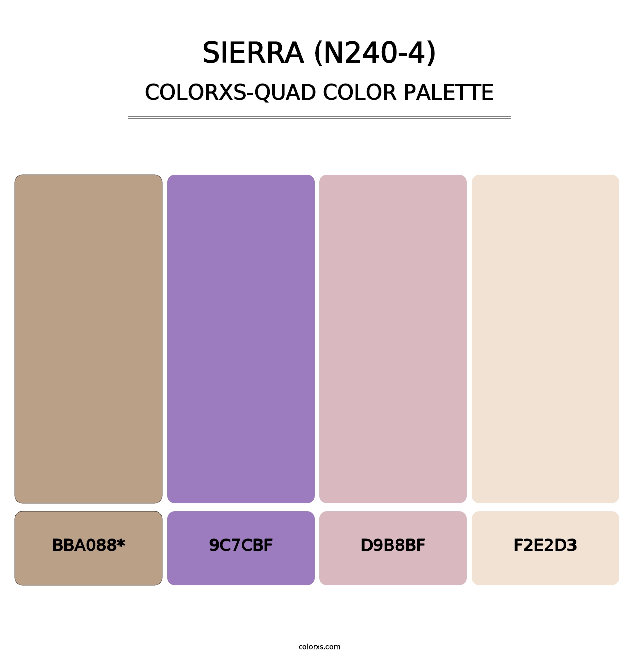 Sierra (N240-4) - Colorxs Quad Palette