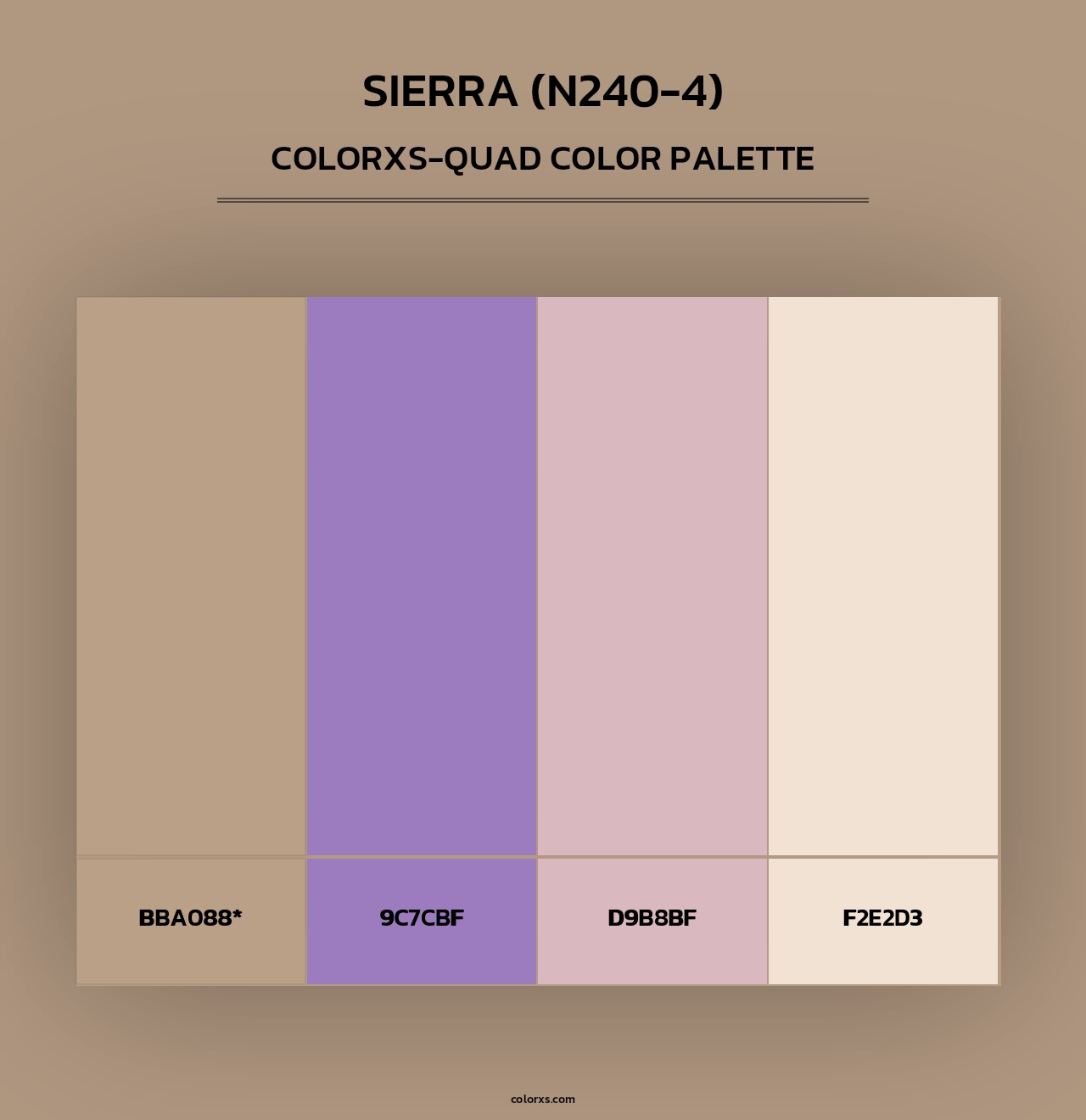 Sierra (N240-4) - Colorxs Quad Palette