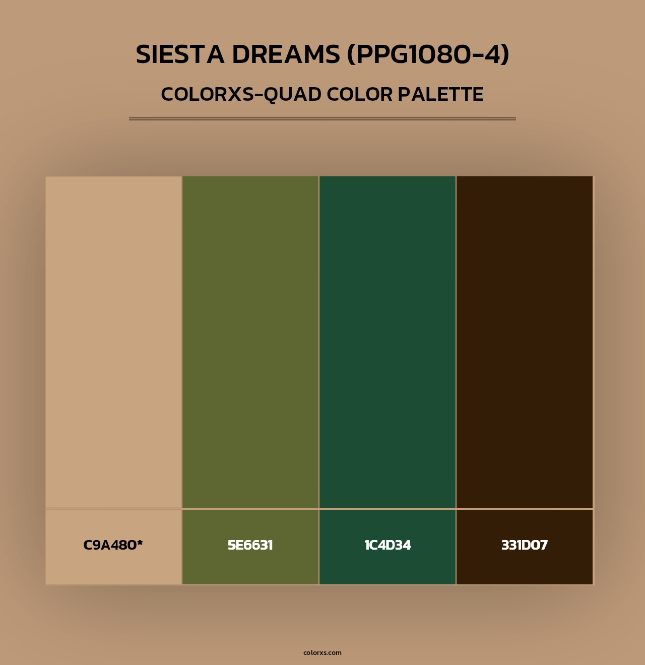 Siesta Dreams (PPG1080-4) - Colorxs Quad Palette
