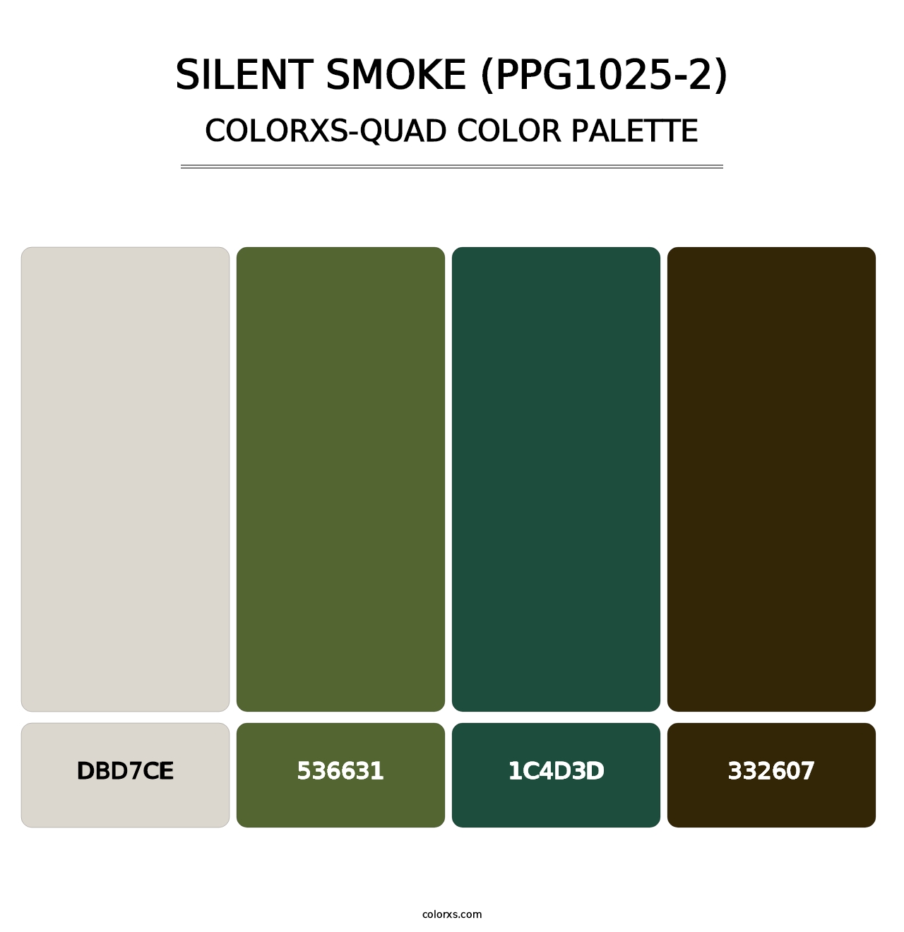 Silent Smoke (PPG1025-2) - Colorxs Quad Palette
