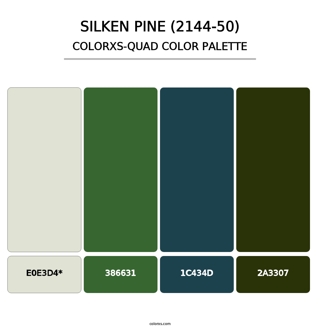 Silken Pine (2144-50) - Colorxs Quad Palette