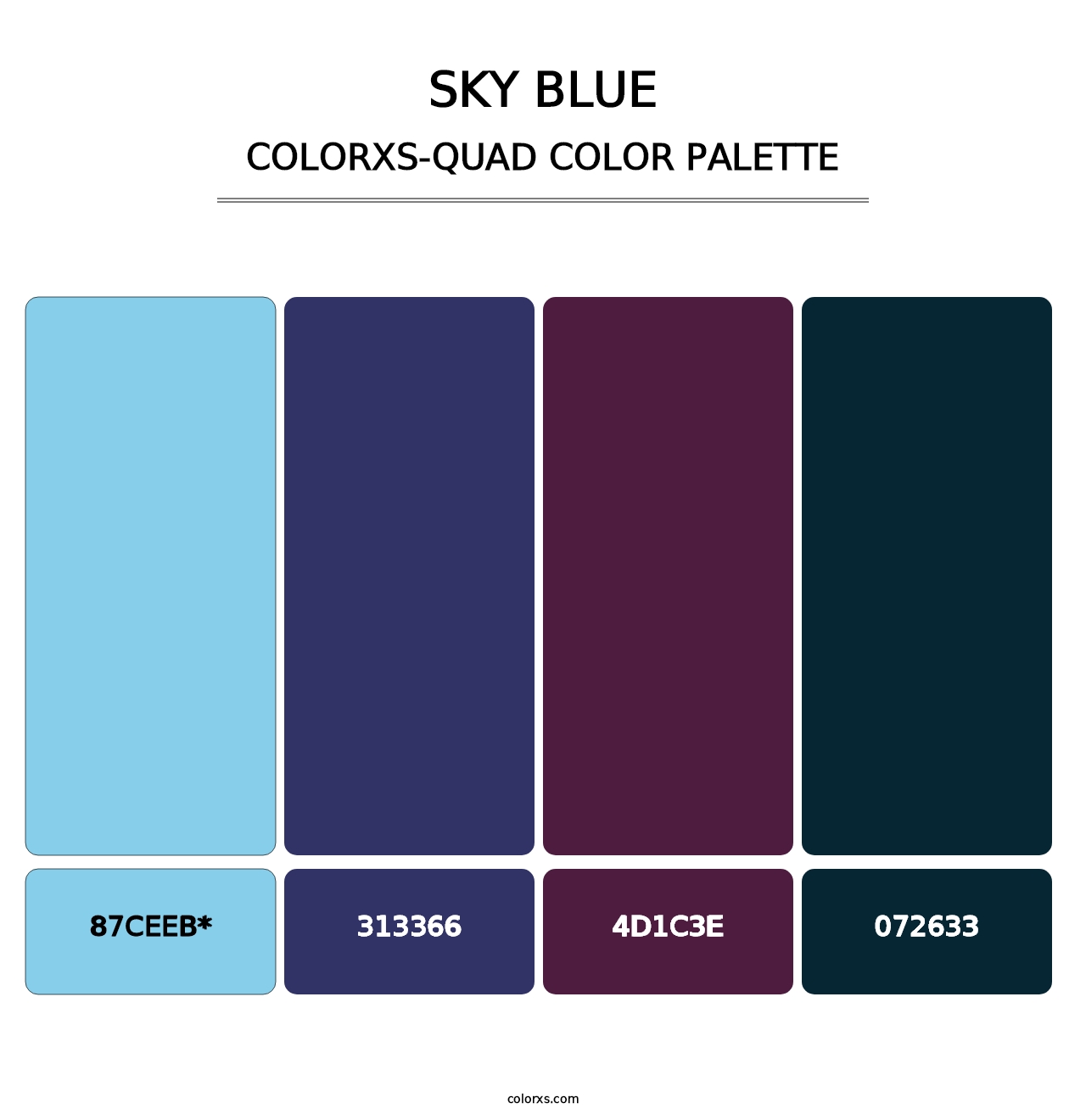 Sky blue - Colorxs Quad Palette