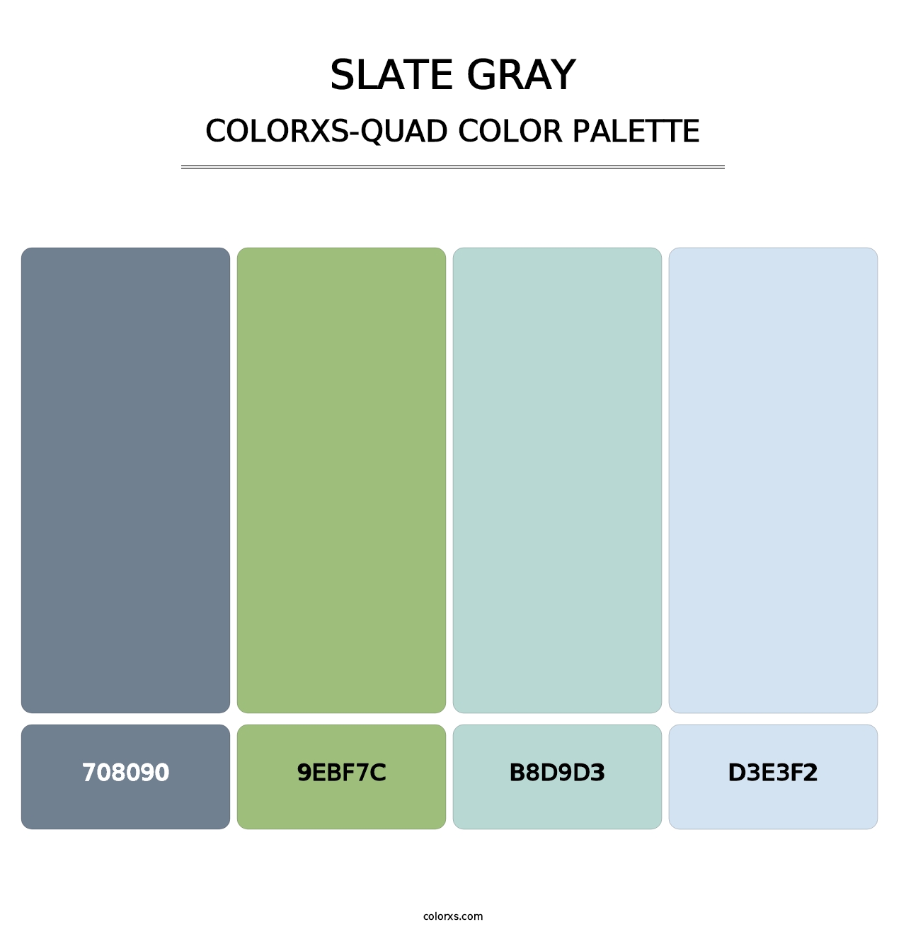 Slate Gray - Colorxs Quad Palette
