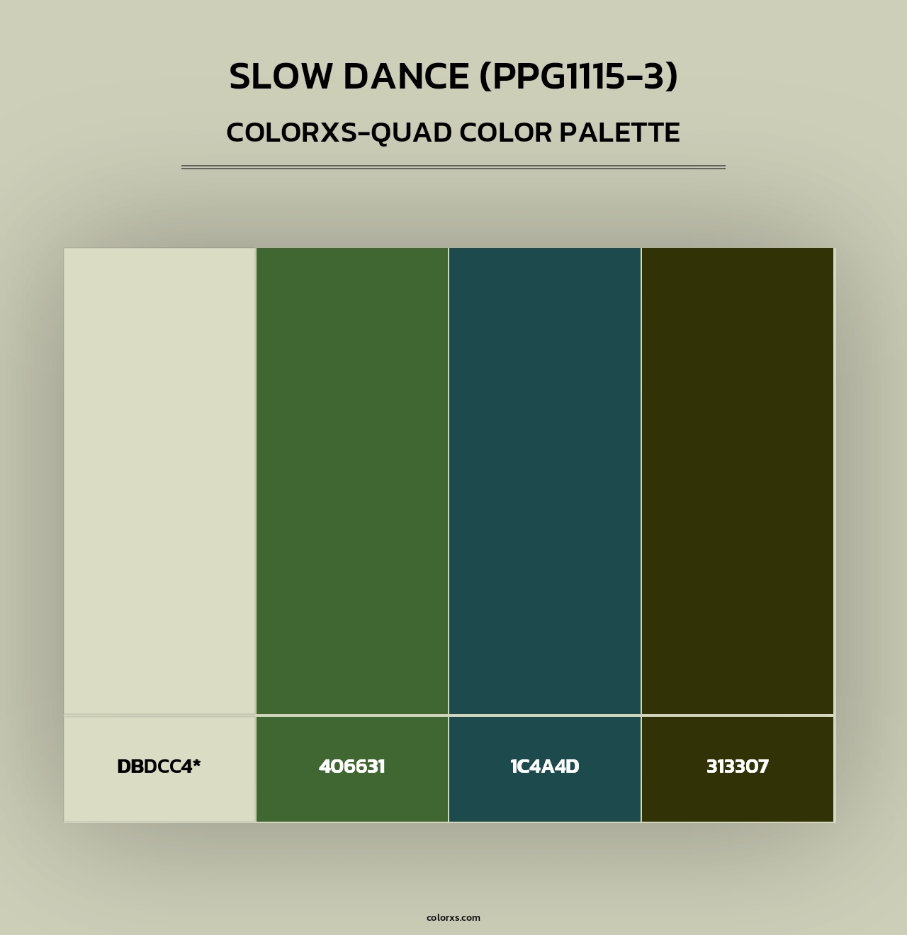 Slow Dance (PPG1115-3) - Colorxs Quad Palette