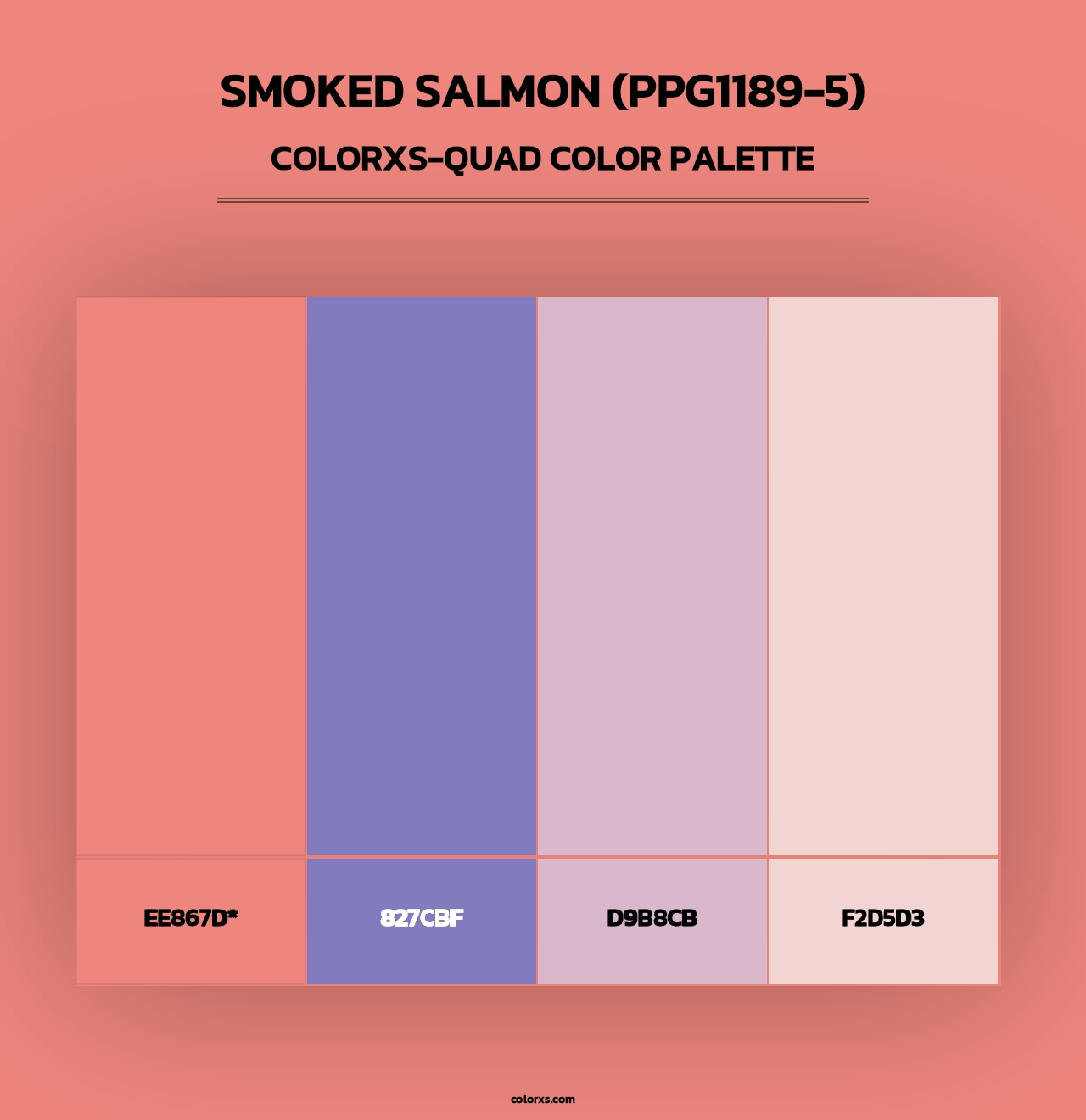Smoked Salmon (PPG1189-5) - Colorxs Quad Palette