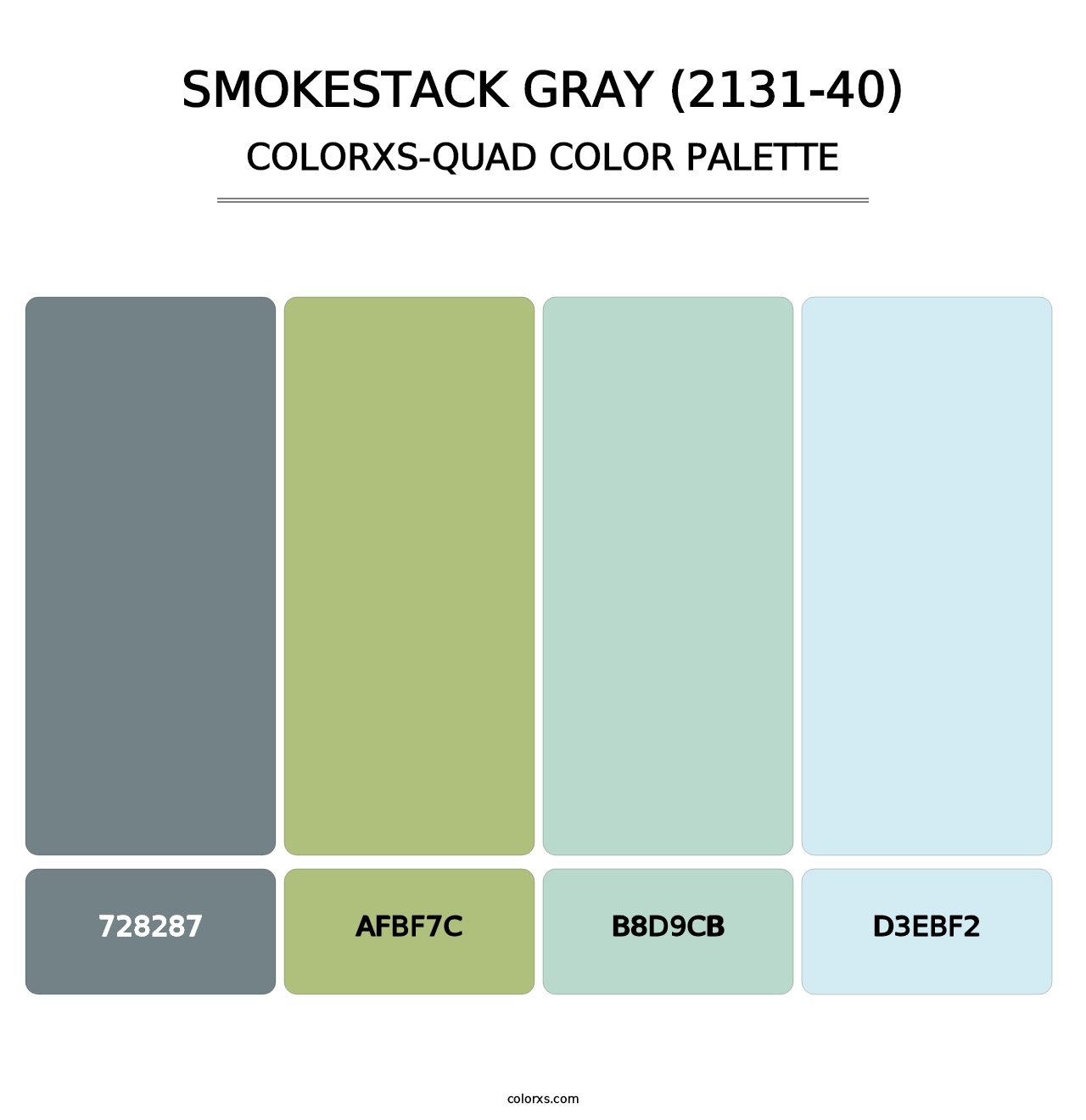 Smokestack Gray (2131-40) - Colorxs Quad Palette