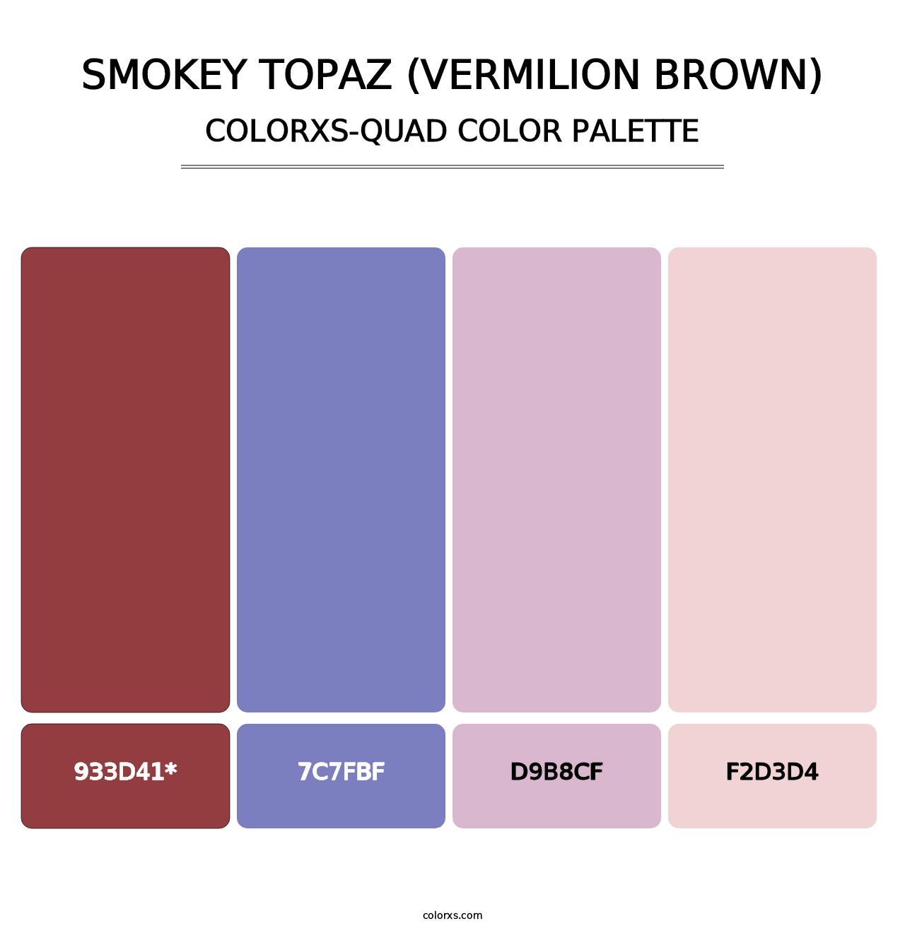 Smokey Topaz (Vermilion Brown) - Colorxs Quad Palette