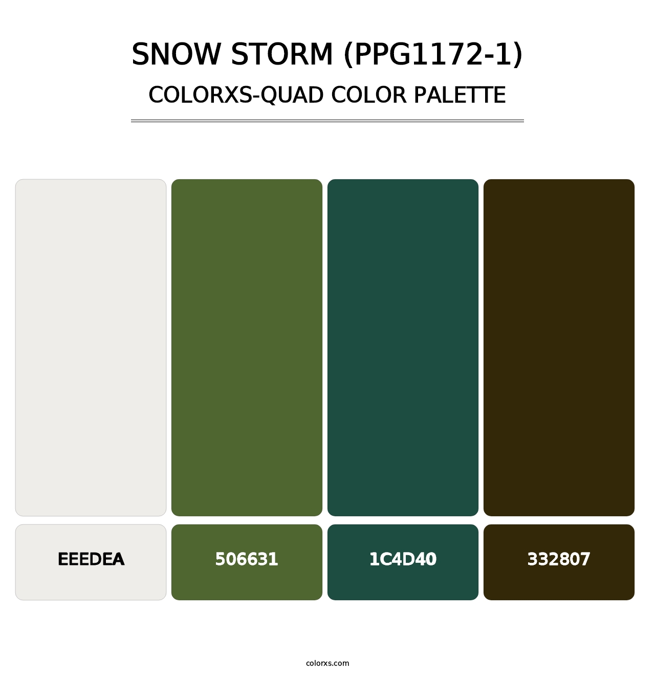 Snow Storm (PPG1172-1) - Colorxs Quad Palette