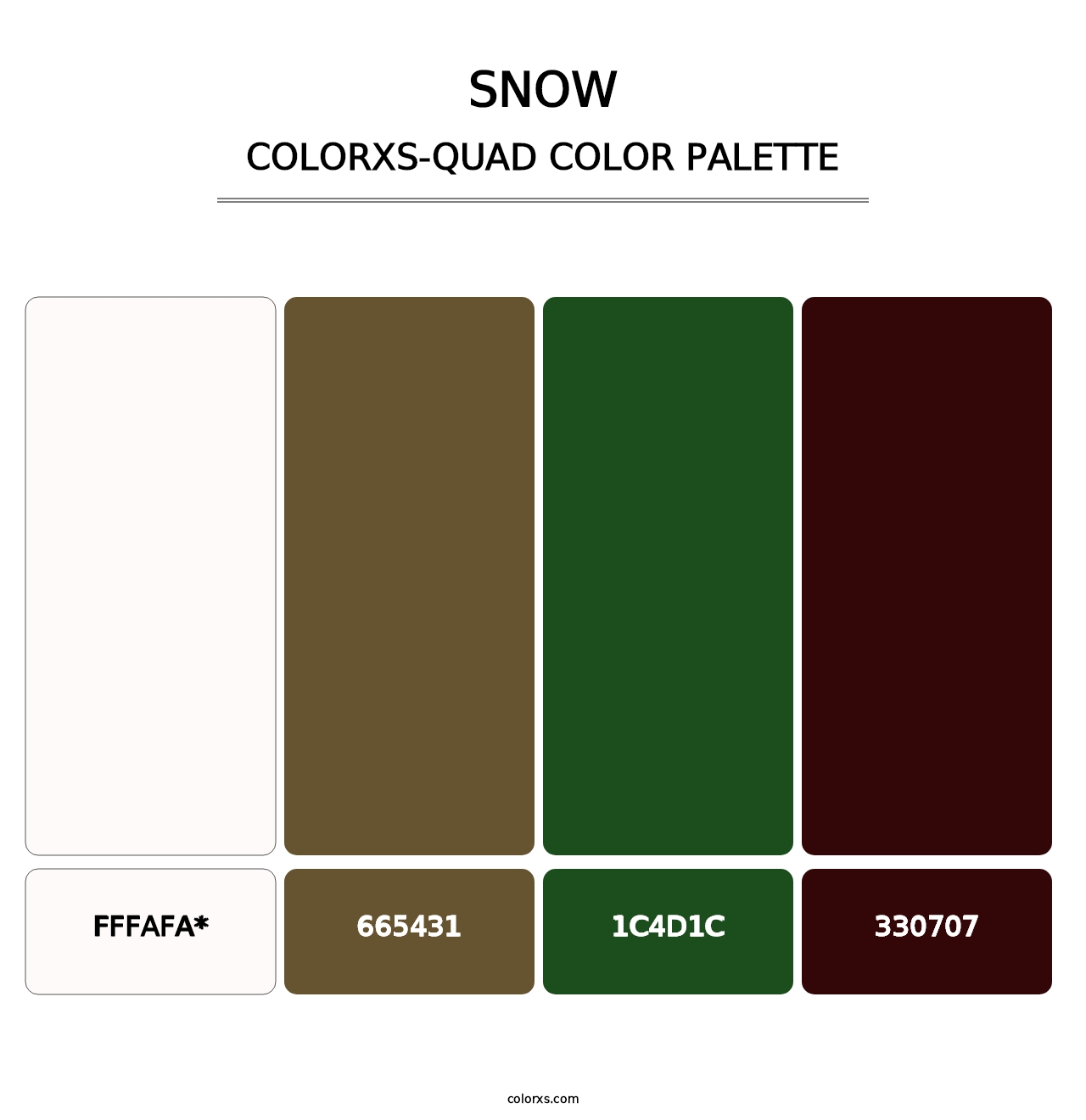 Snow - Colorxs Quad Palette