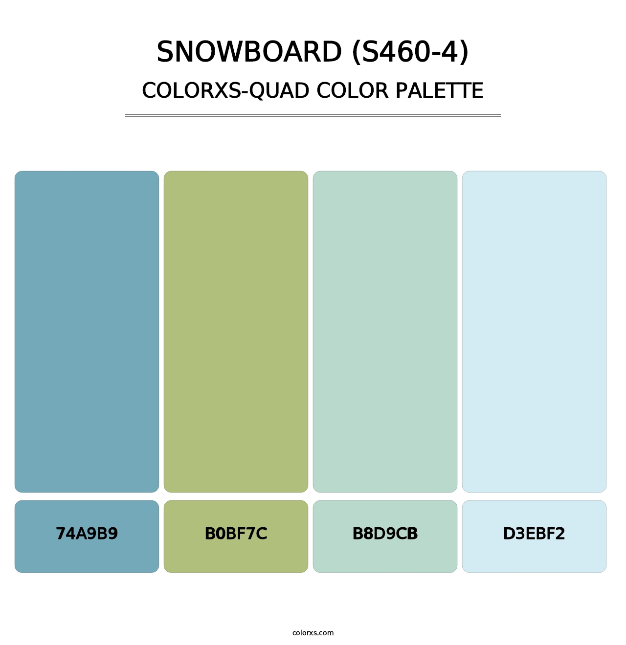 Snowboard (S460-4) - Colorxs Quad Palette