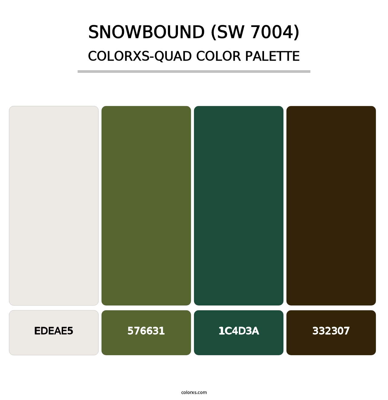 Snowbound (SW 7004) - Colorxs Quad Palette