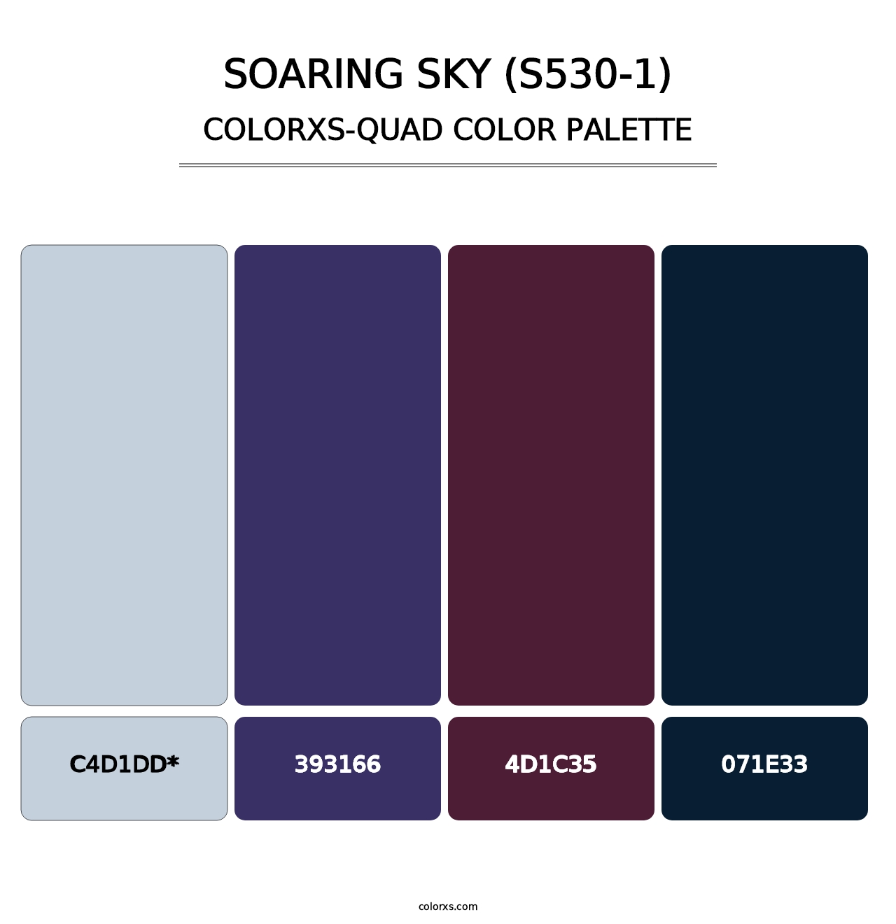 Soaring Sky (S530-1) - Colorxs Quad Palette