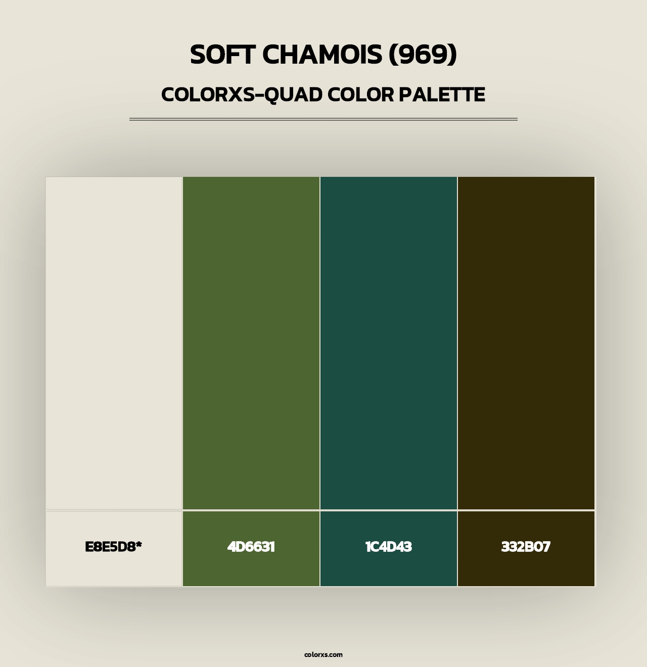Soft Chamois (969) - Colorxs Quad Palette