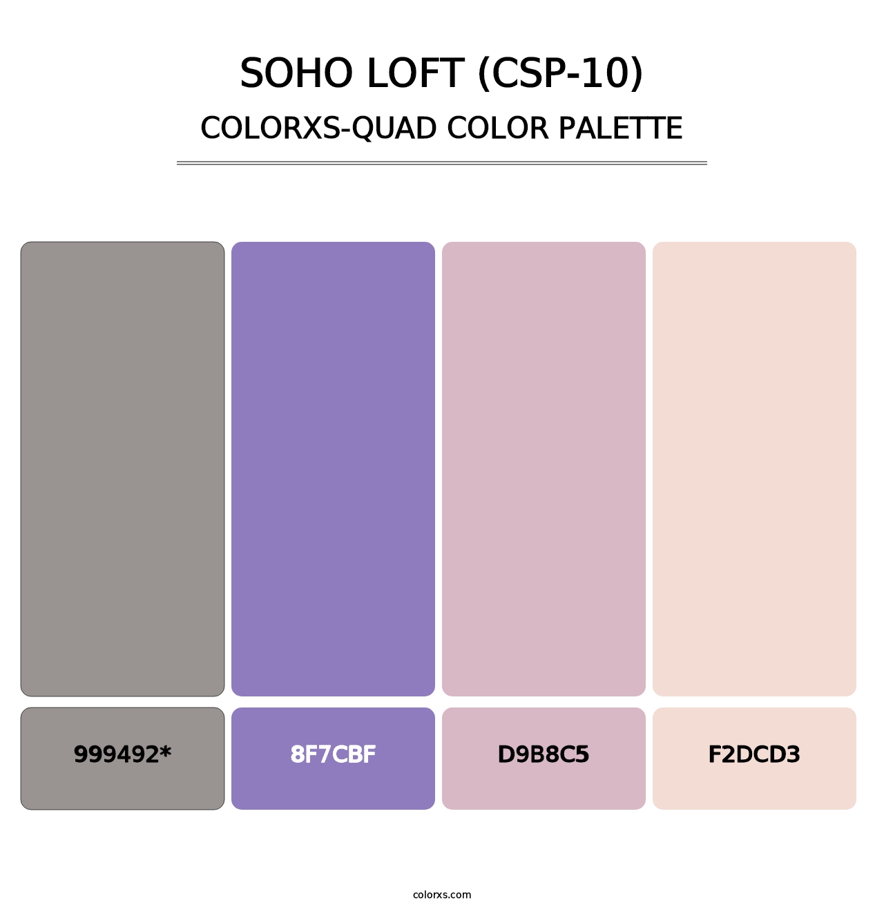 Soho Loft (CSP-10) - Colorxs Quad Palette