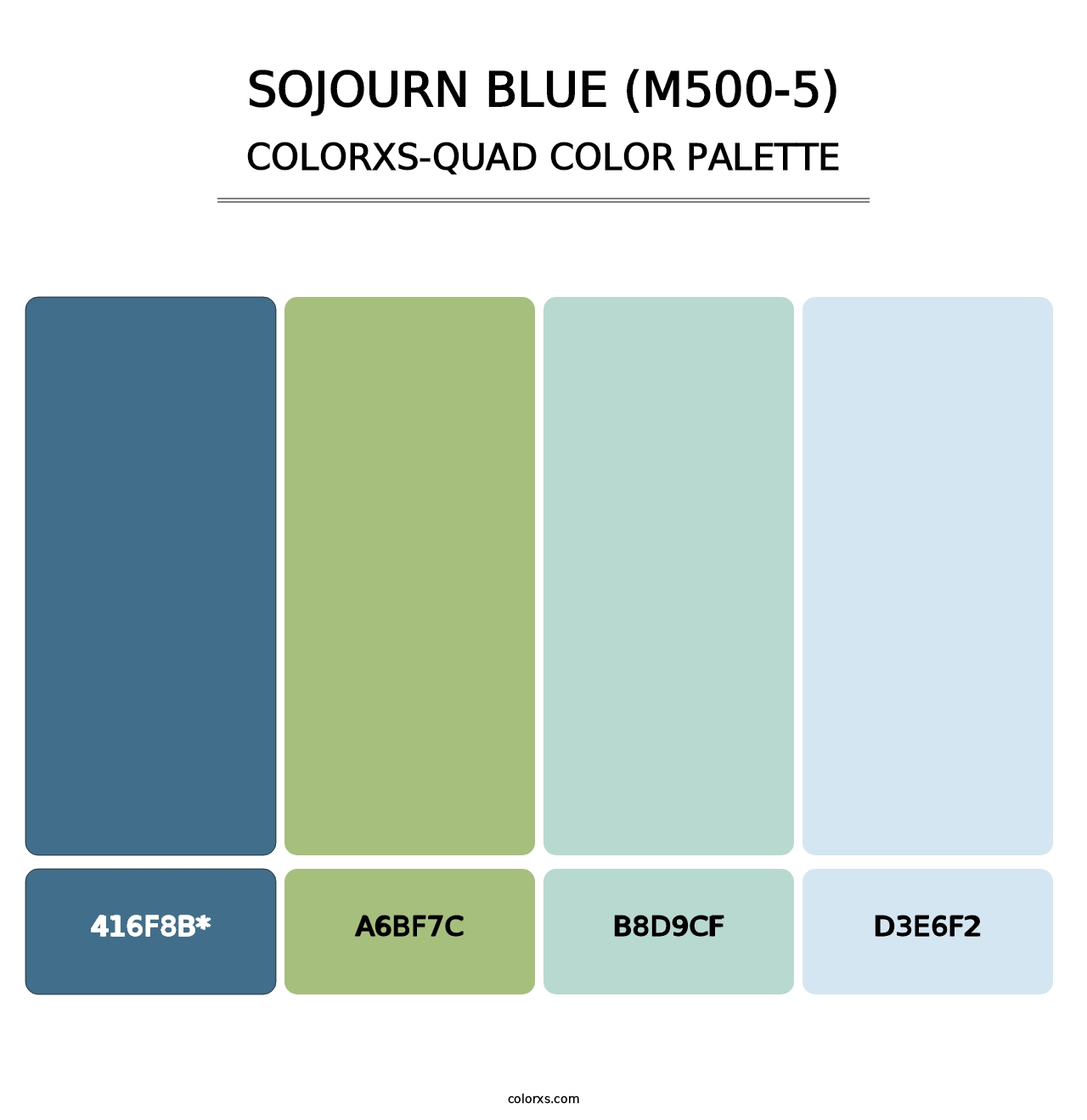 Sojourn Blue (M500-5) - Colorxs Quad Palette
