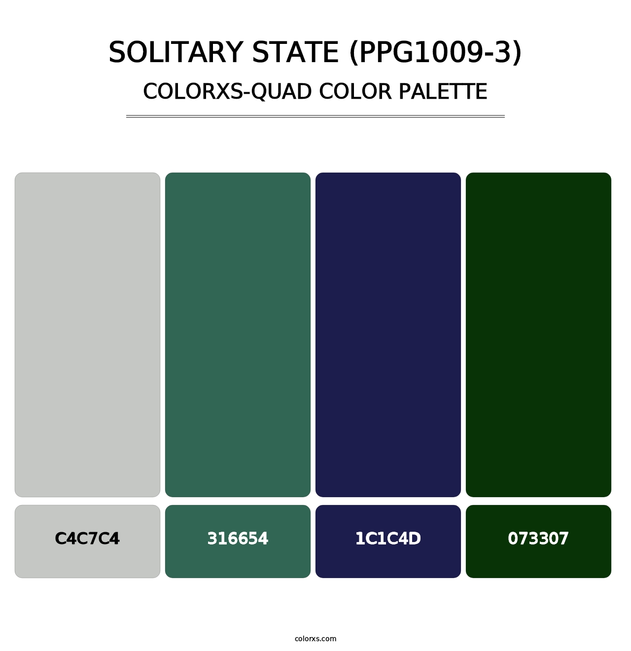 Solitary State (PPG1009-3) - Colorxs Quad Palette
