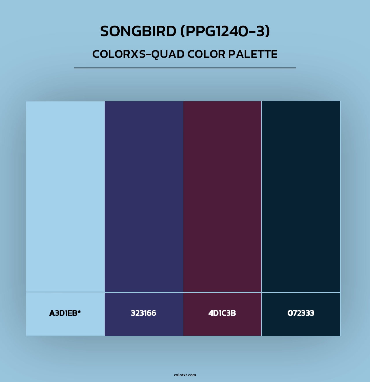Songbird (PPG1240-3) - Colorxs Quad Palette