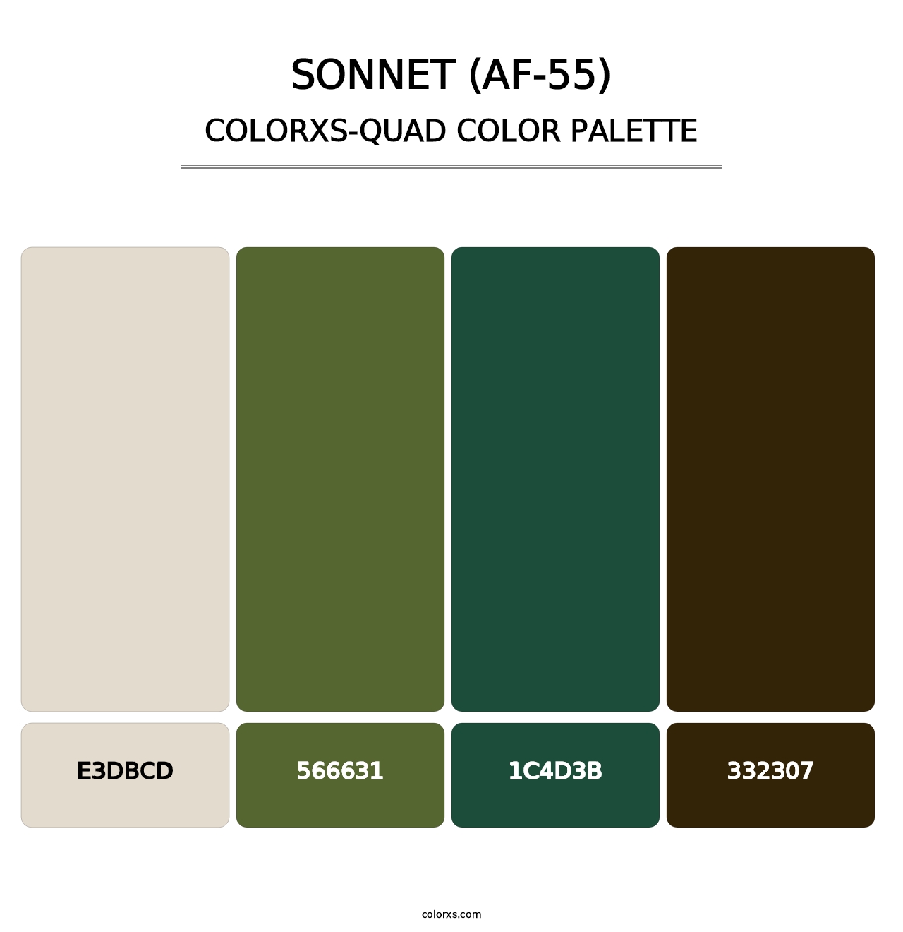Sonnet (AF-55) - Colorxs Quad Palette