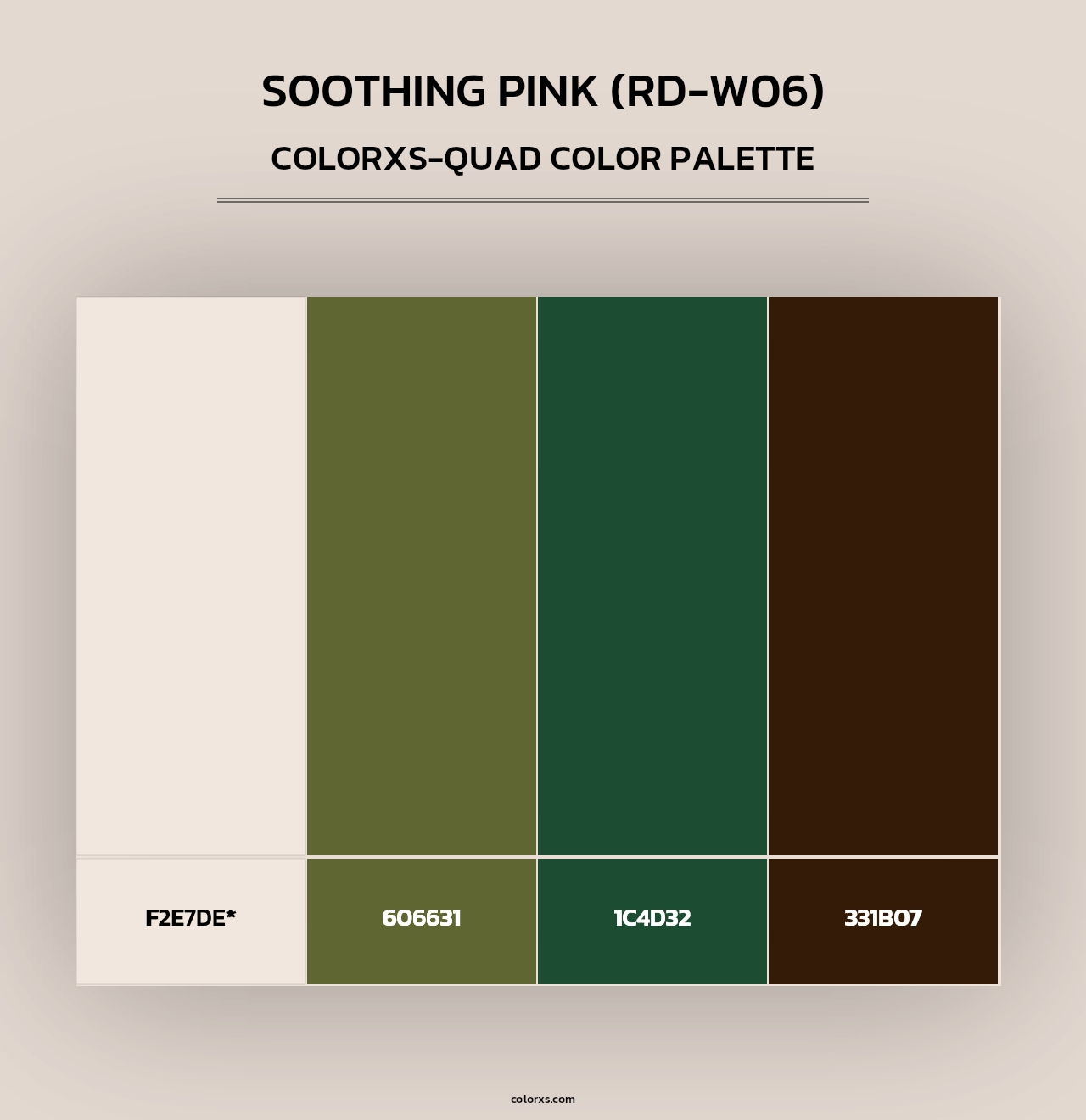 Soothing Pink (RD-W06) - Colorxs Quad Palette