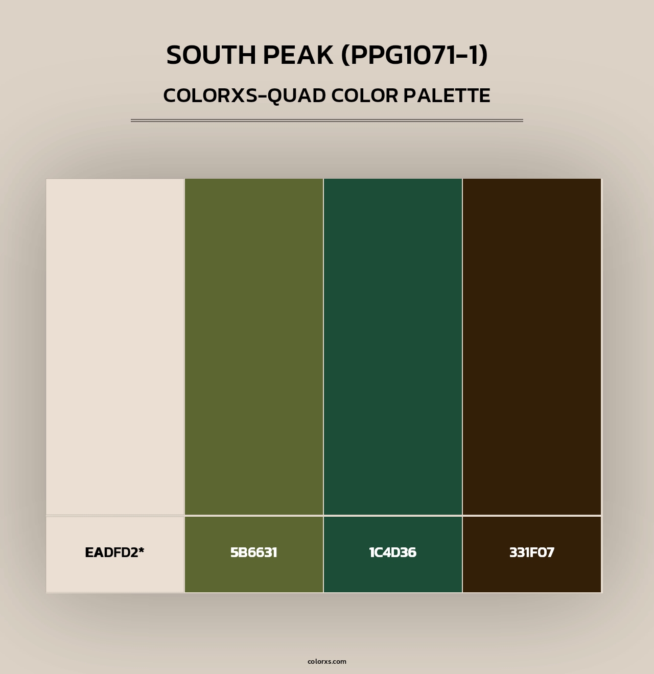 South Peak (PPG1071-1) - Colorxs Quad Palette