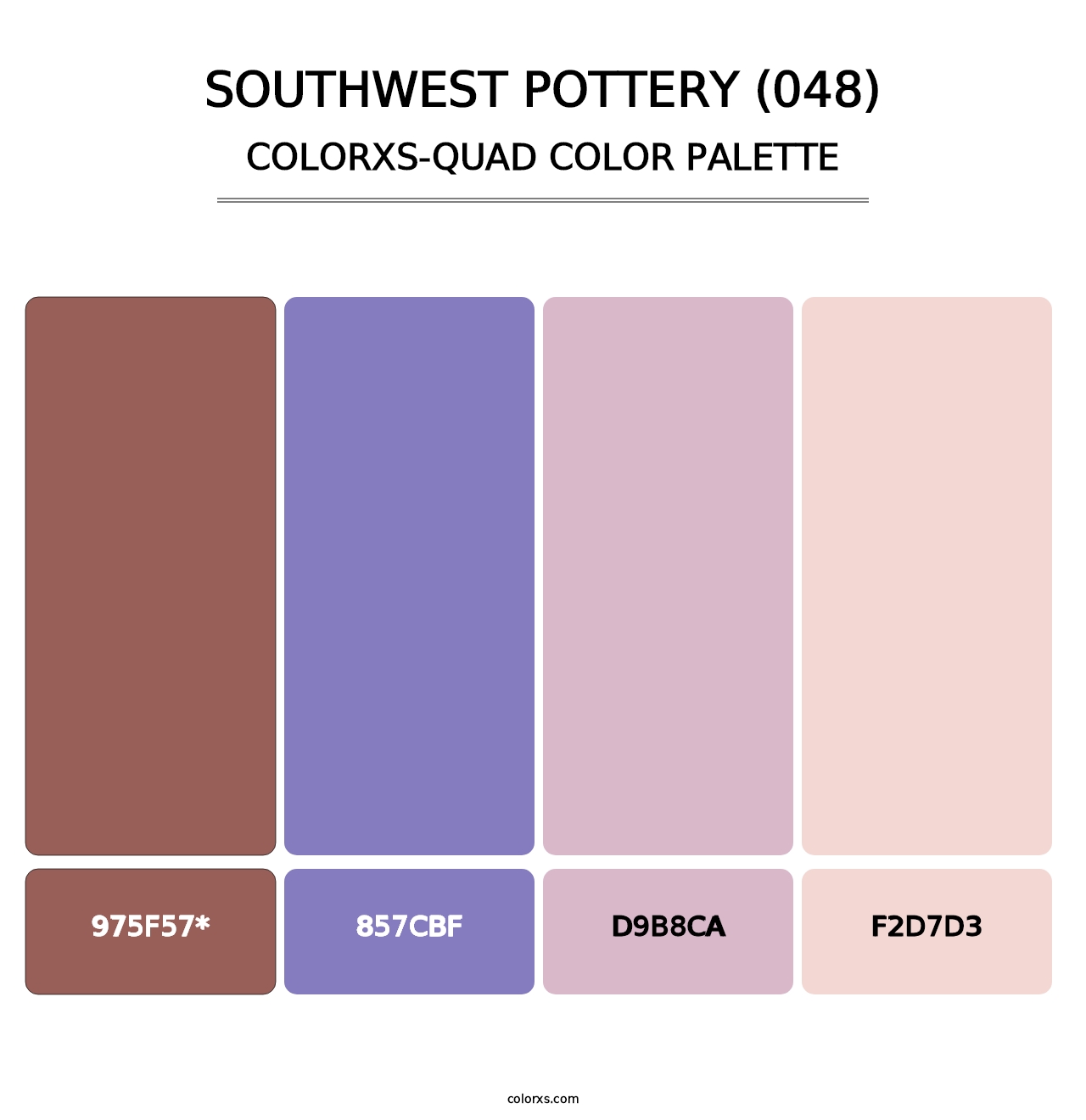 Southwest Pottery (048) - Colorxs Quad Palette