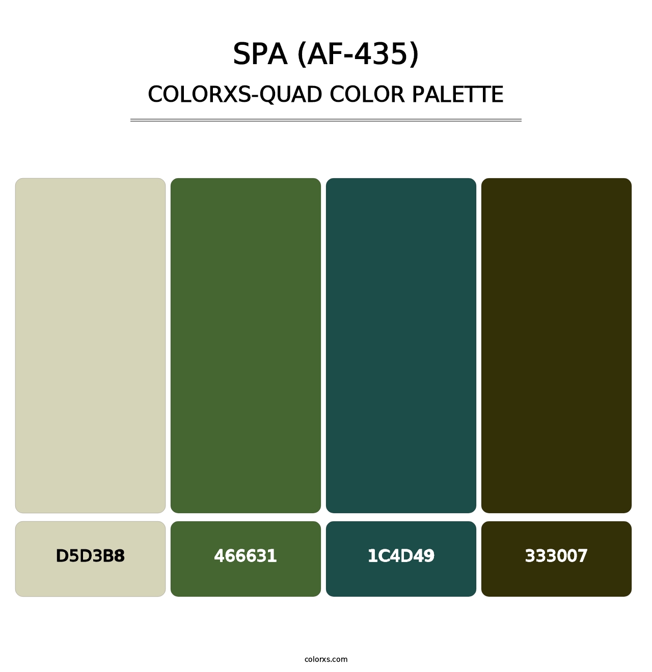 Spa (AF-435) - Colorxs Quad Palette