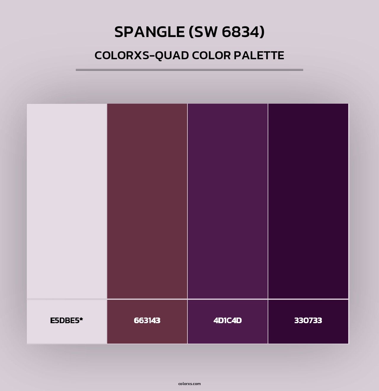 Spangle (SW 6834) - Colorxs Quad Palette