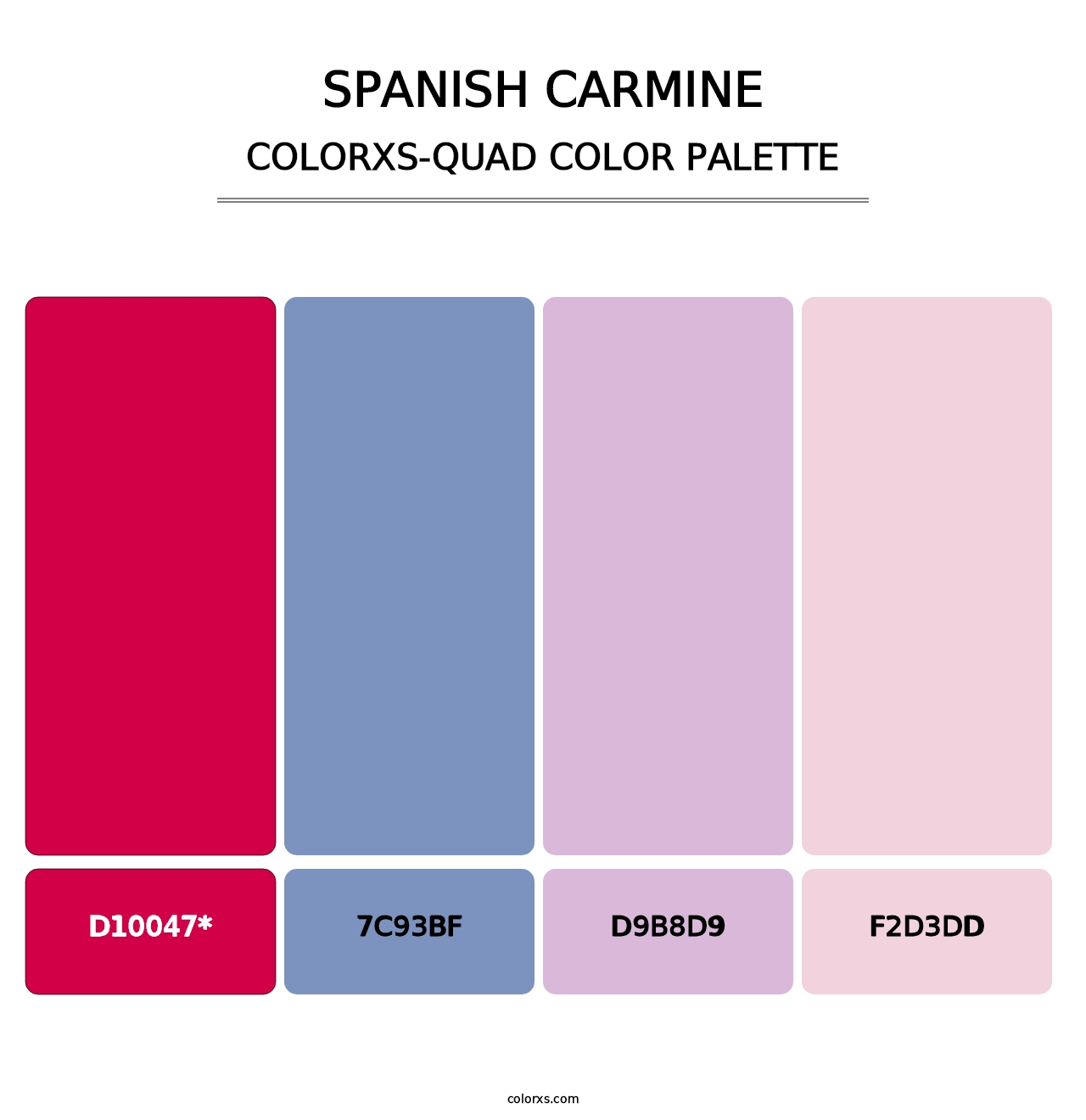 Spanish Carmine - Colorxs Quad Palette