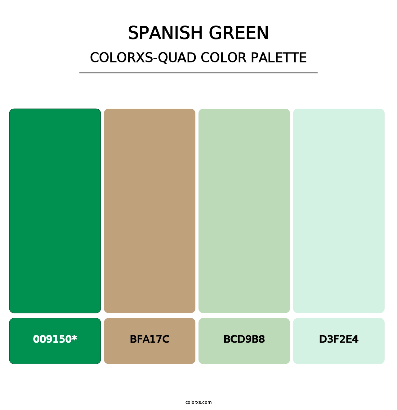 Spanish Green - Colorxs Quad Palette