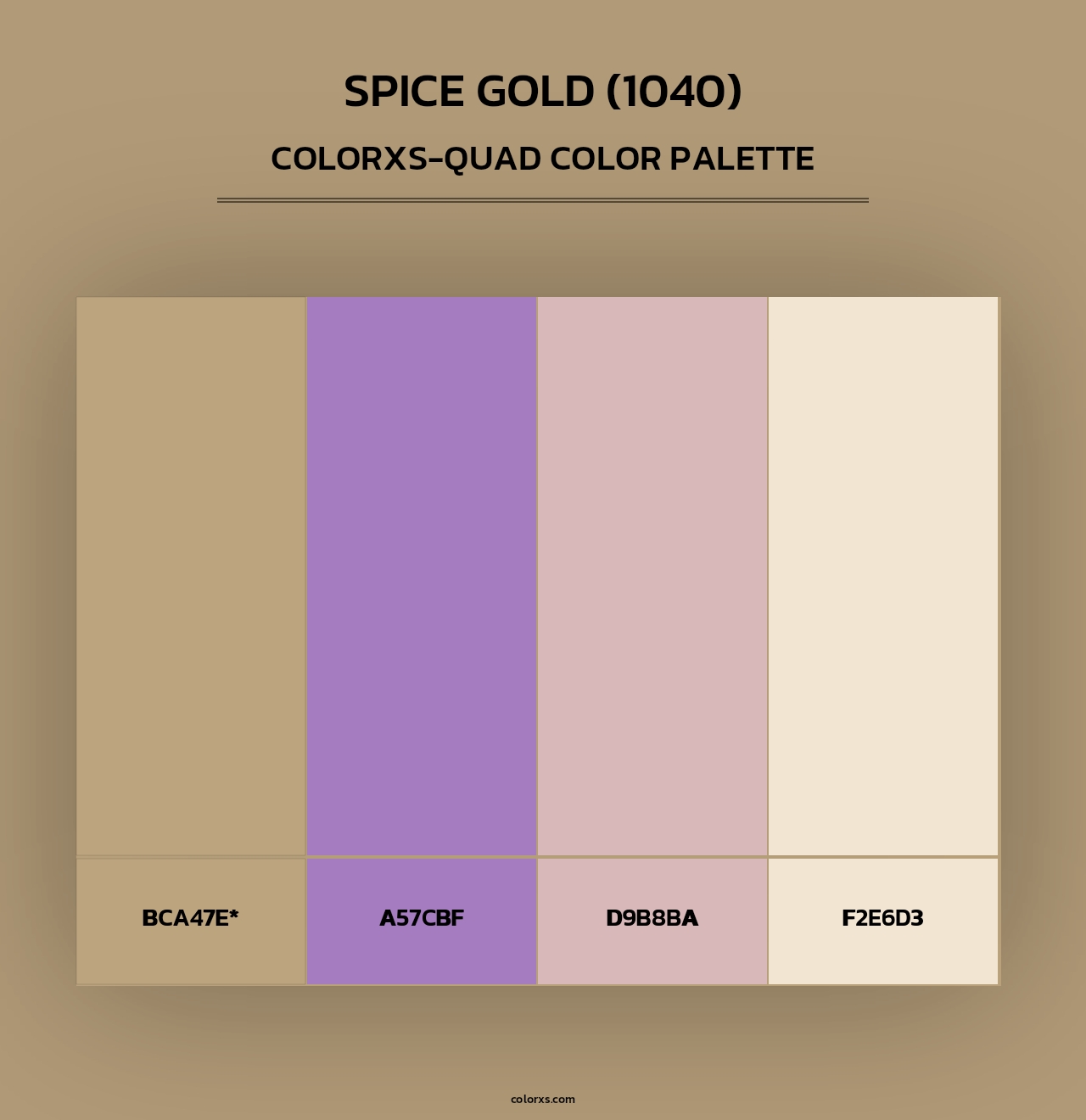 Spice Gold (1040) - Colorxs Quad Palette