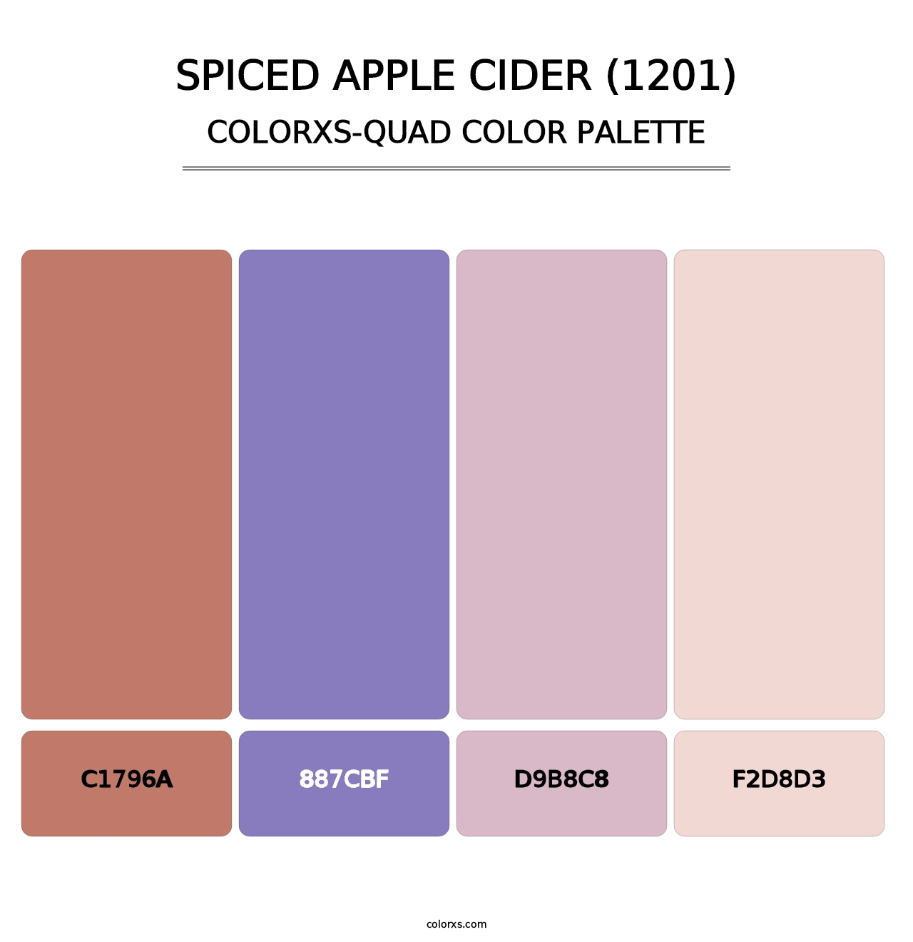 Spiced Apple Cider (1201) - Colorxs Quad Palette