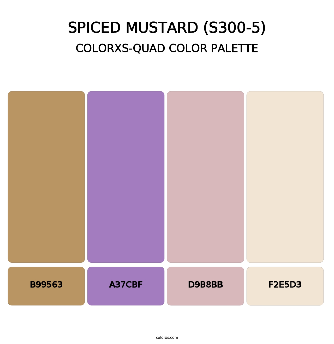 Spiced Mustard (S300-5) - Colorxs Quad Palette