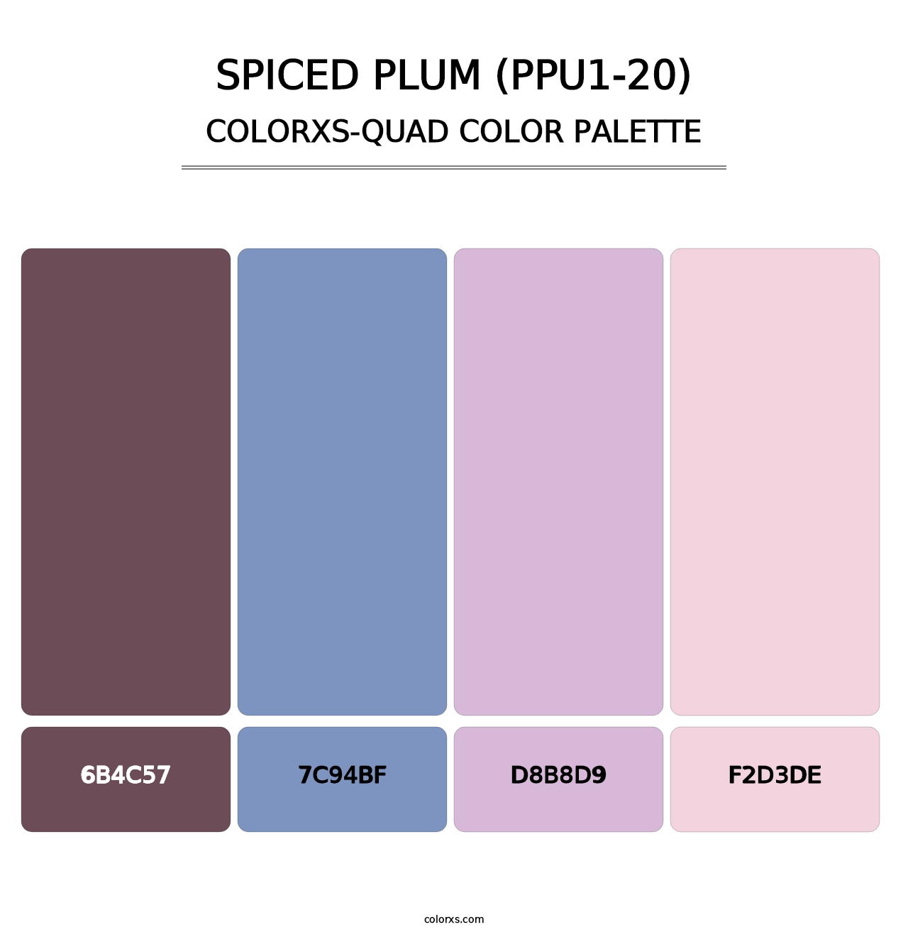 Spiced Plum (PPU1-20) - Colorxs Quad Palette