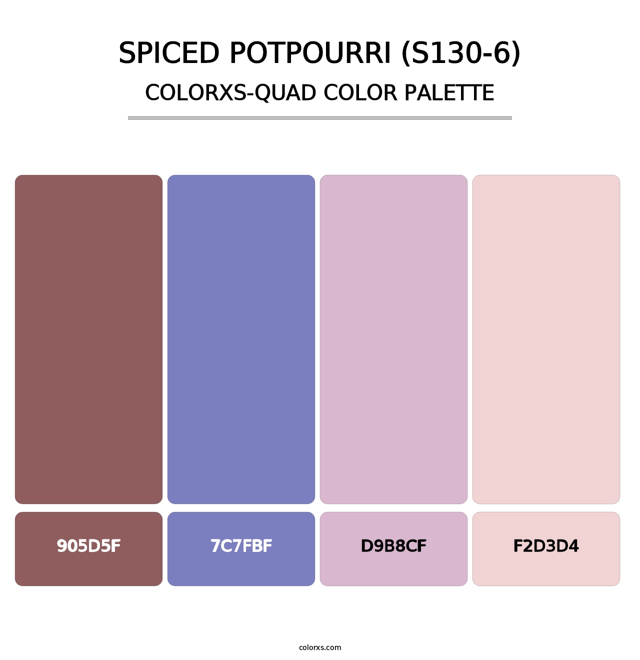 Spiced Potpourri (S130-6) - Colorxs Quad Palette